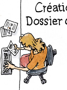 Les métiers de la documentation Illustration didactique Batchou